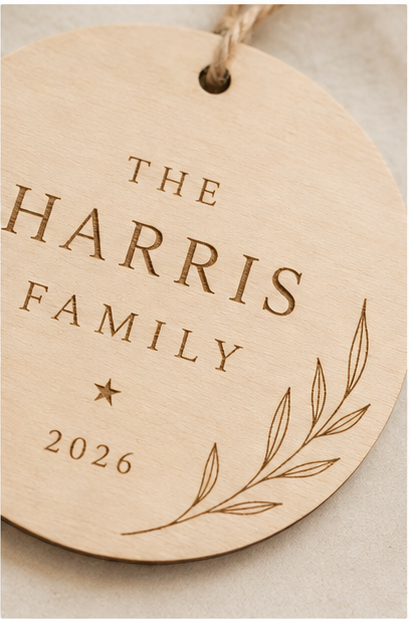 Personalised Family Christmas Ornament
