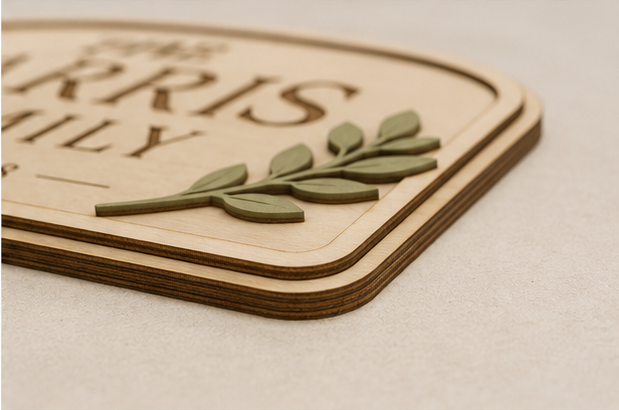 Personalised Family Name Wall Plaque