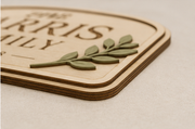 Personalised Family Name Wall Plaque