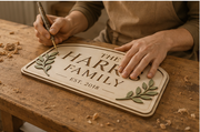 Personalised Family Name Wall Plaque