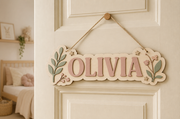 Personalised Wooden Name Door Sign