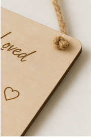 Pet Memorial Wooden Hanging Plaque